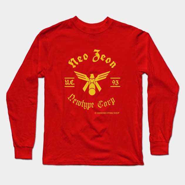 Neo Zeon [CCA] [Gold] Long Sleeve T-Shirt by Gundam Otaku Shop